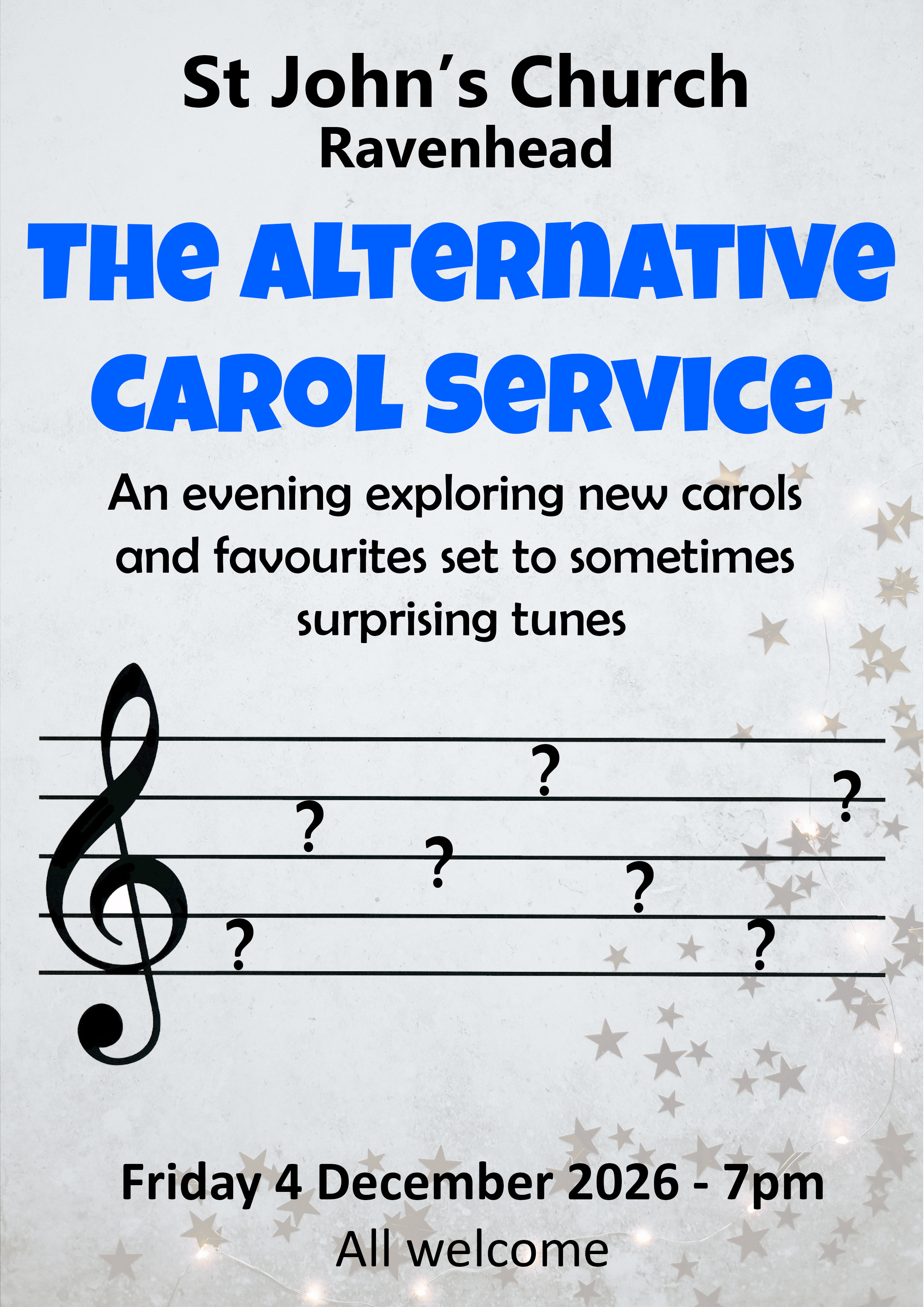 Banner for Alternative Carol Service